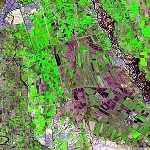 مشاهده زمین های کشاورزی از فضا